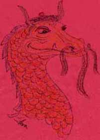 Crayon Sketch - Chinese Dragon