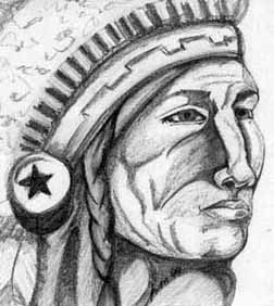 Pencil Sketch - Native American Chief