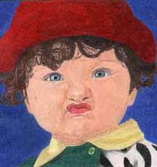Colored Pencil - Frowny Face Lil Boy